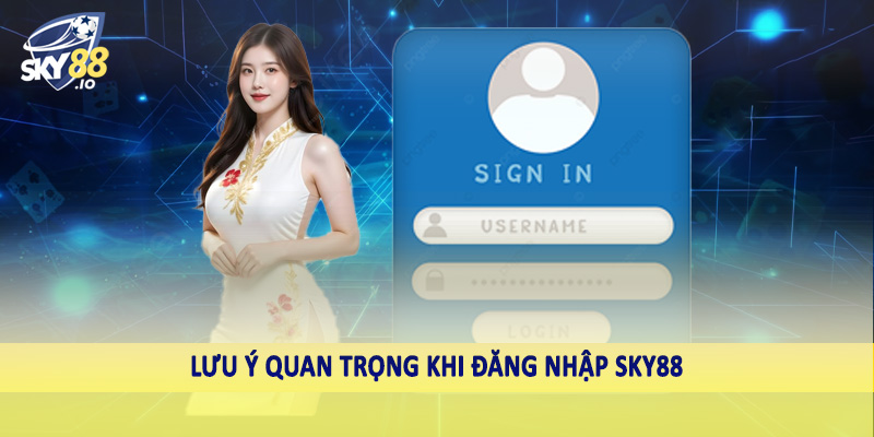 Lưu ý quan trọng khi đăng nhập SKY88