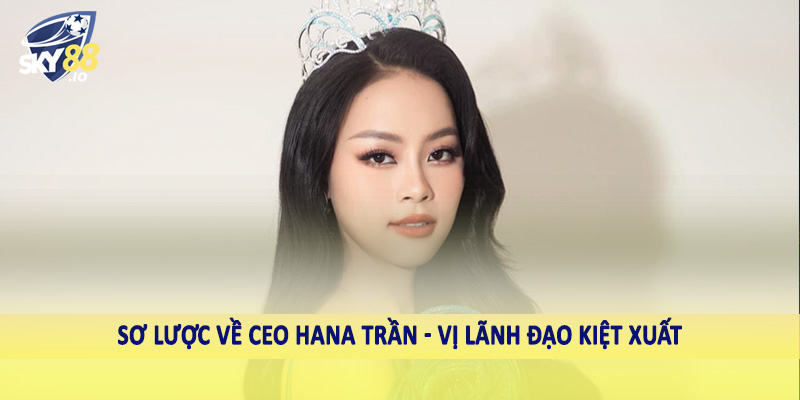CEO Hana Trần 1 Sơ lược về CEO Hana Trần - Vị lãnh đạo kiệt xuất